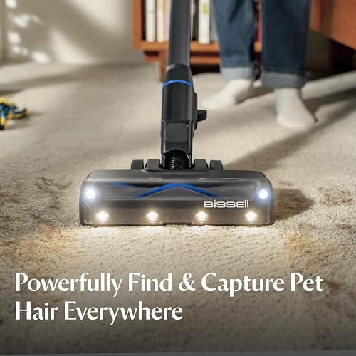 Bissell PowerClean FurGuard 280W Self-Standing Cordless Vacuum w/Self-Cleaning Brush Roll, Strong Suction, Removeable Battery, Wall Mount, Upholstery Tool & Bright Headlights thumbnail 3