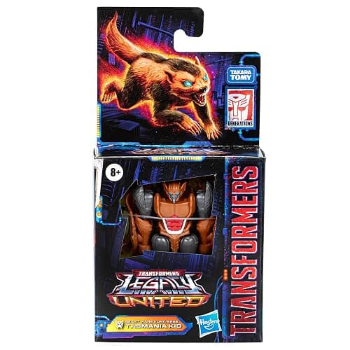 Transformers Legacy United Core Class Beast Wars II Universe Tasmania Kid, 3.5-inch Converting Action Figure, 8+ | Transformers Legacy United 3.5 Inch Action Figure Core Class (2024 Wave 1) - Tasmania Kid thumbnail 3