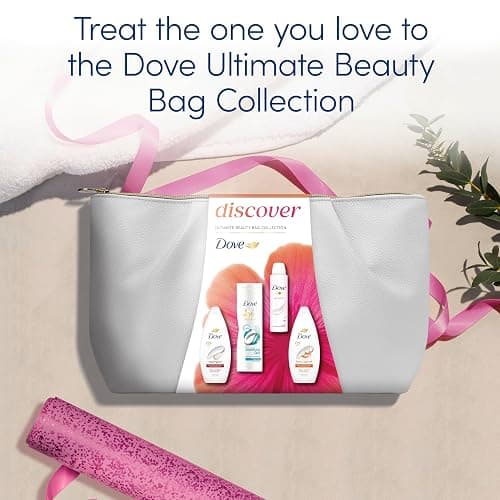 Dove Gift Set Discover Ultimate Beauty Bag Collection with two body washes, a body lotion, an anti-perspirant and a Beauty Bag perfect gifts for her 4 piece thumbnail 3