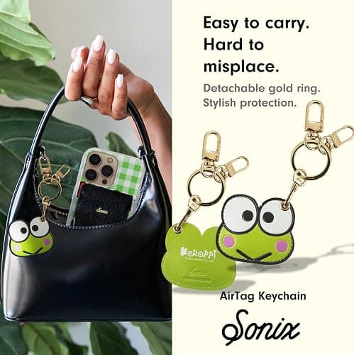 Sonix x Sanrio Character Keychain Case Compatible with Apple AirTag | Protective Cover Keychain Case for AirTag | Keroppi thumbnail 4