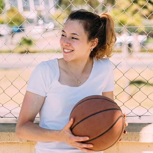 Drogomen Basketball Necklace for Women Girls Personalized Basketball Pendant Necklace with Initial A-Z Letters Christmas Graduation Birthday Gifts for Team Players Lovers thumbnail 3