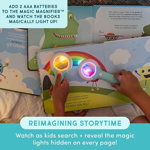 Glo Pals Light-Up Library - Light-Up Kids Books 3-Pack with 1 Magic Magnifier - Interactive Children's Books Alex, Blair & Pippa Stories - Book Sets for Kids Light-Up Learning - Early Reader Books thumbnail 2