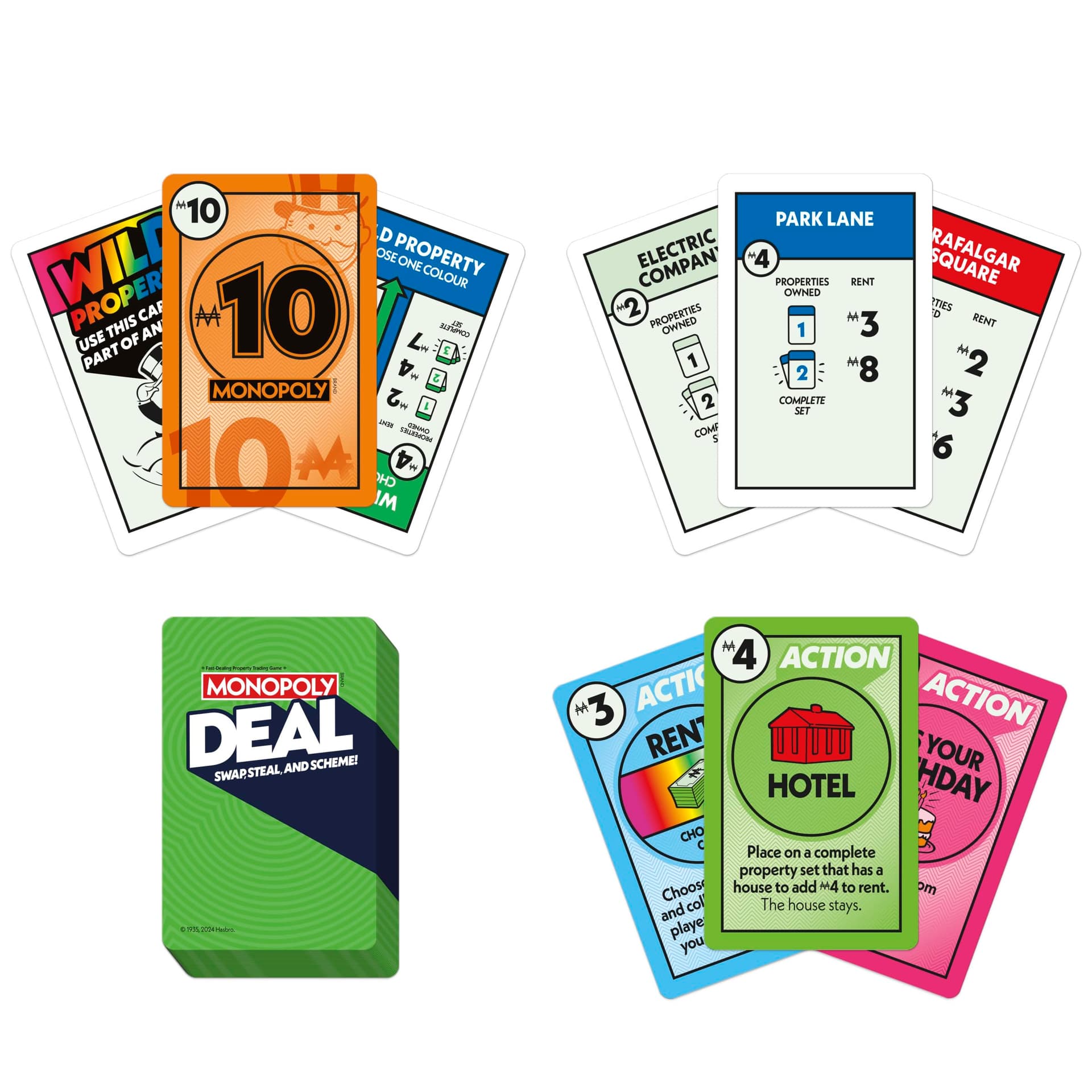 Monopoly Deal Card Game | Quick-Playing Card Game | Fun Games for Families and Kids | Ages 8 and Up | 2 to 5 Players | 15 Mins. | Travel Games s thumbnail 3