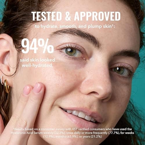 Good Molecules Hyaluronic Acid Serum - 1% Hyaluronic Acid Non-greasy Ultra Hydrating Serum, Facial Moisturizer for Plumper Skin, Skin Care for Face thumbnail 4