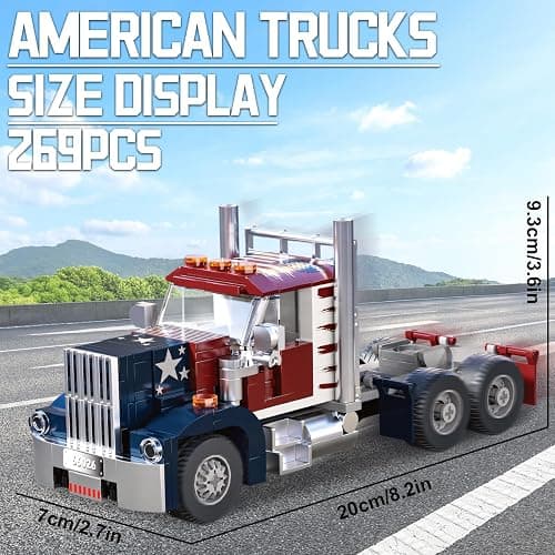 APENGBAOL Semi Truck Building Sets，City Tow Truck Toy Building Block Set for Adults and Boys（268PCS） thumbnail 3