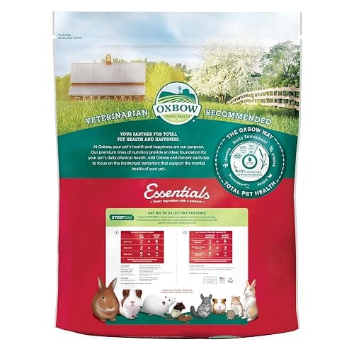 Oxbow Essentials Rabbit Food, Adult, Made with Oxbow Timothy Hay for Rabbit, Pet Pellets with Vitamins & Minerals, Small Animal Pet Products, Bunny Food, Made in USA, High Fiber, 25 lb. bulk bag thumbnail 2