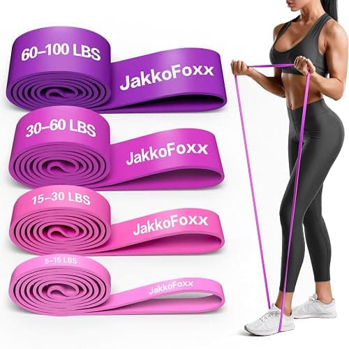 Resistance Bands,Pull Up Bands,Stretching Assist Bands Set for Men & WomenPortable Exercise, Muscle Training,Physical Therapy,Exercise Workout Bands for Working Out - Image 1