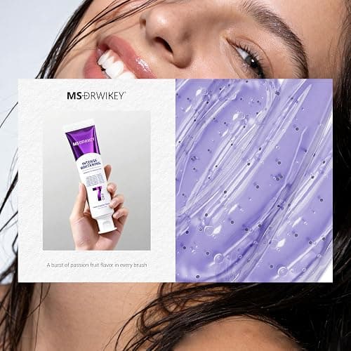 MSDRWIKEY Popping 7Pro Deep Whitening Toothpaste with 7 Probiotics - Advanced Formula for Stain Removal and Gum Health - Fluoride-Free, Enamel-Safe, Fresh Mint Flavor, 4.23 oz (3) thumbnail 7