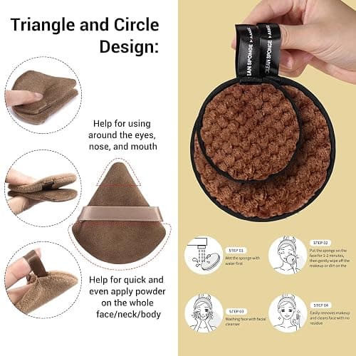 MAANGE Makeup Brush Set 51 PCS Professional Makeup Brushes Soft Foundation Powder Eyeliner Eye Shadow Makeup Brushes Set Travel Make up Brush Kit (Champagne) thumbnail 7