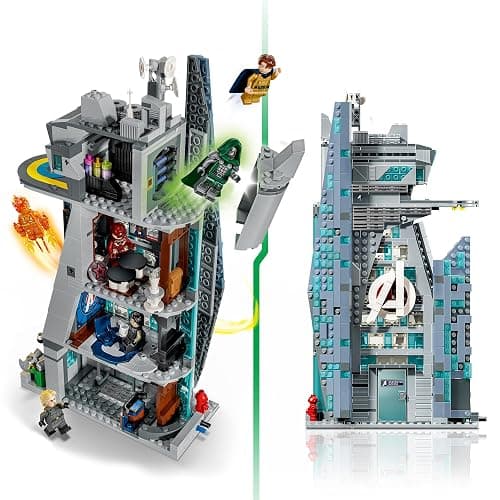LEGO Marvel Avengers: Doomsday New Avengers Tower 76352 | Building Toy for Boys & Girls, Ages 12+, Bedroom Decor, Doomsday Merch with 6 Minifigures, 954 pieces, Gift for Marvel Fans thumbnail 4