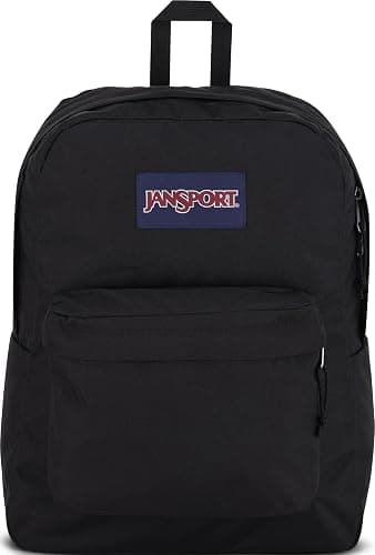 JanSport SuperBreak One Backpacks - Durable, Lightweight Bookbag with 1 Main Compartment, Front Utility Pocket with Built-in Organizer - Premium Backpack, Black - Image 1