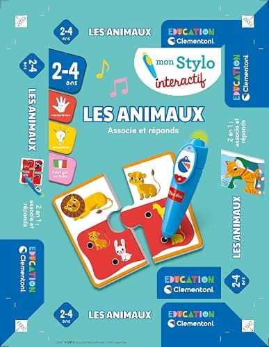 Clementoni - Éducation - Mon Stylo Interactif - Les Animaux - Associe Chaque Maman à Son Petit - Jeu Interactif Parlant - Développement Pour les Tout-Petits - 3-5 Ans - Français - 52807 thumbnail 5