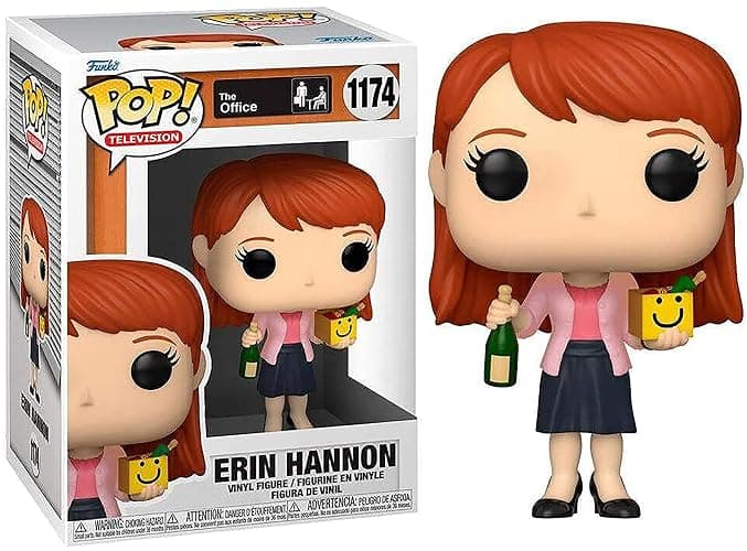 Funko POP TV: The Office - Erin with Happy Box & Champagne, Multicolor (57394) - Image 1