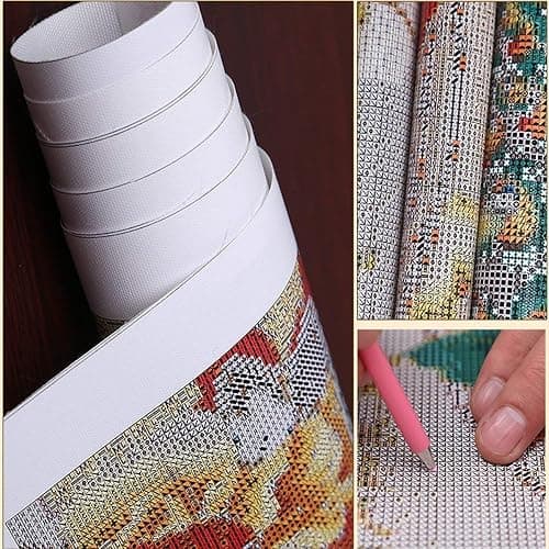 DIY 5D Diamond Painting Number Set 12X16 Inch, Full Round Drill Diamond Artist Wall Decoration Adult Art kit Living Room Bedroom Decoration paintingMa-009 thumbnail 3