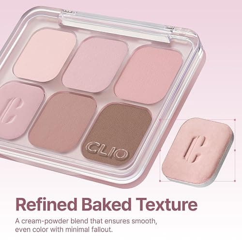 CLIO Muse Master Eyeshadow Palette, Korean Royal Heritage Edition, Baked Cream Powder Formula, Soft Lilac Mauve 6-Color with Matte & Shimmer for Daily Makeup, Safe for Sensitive Eyes (04 LILAC TALK) thumbnail 3