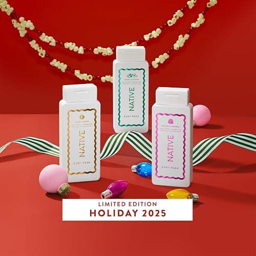 Native Body Wash, Holiday Edition, Sugar Cookie Scent, Contains Naturally Derived Ingredients | For Women & Men, Sulfate, Paraben, & Dye Free Leaving Skin Soft and Hydrated | 18 oz thumbnail 6