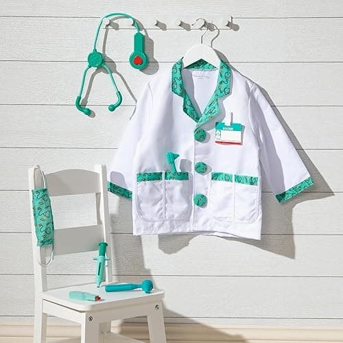 Melissa & Doug Doctor Role Play Costume Dress-Up Set (7 pcs) Frustration-Free Packaging - Frustration-free Packaging thumbnail 9