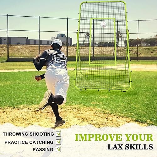 7x4 FT Volleyball Rebounder, Outdoor Volleyball Net Hitting Serving Passing Spike Practice,Volleyball Training Equipment with Strike Zone for Lacrosse, Baseball,Soccer,Tennis thumbnail 6
