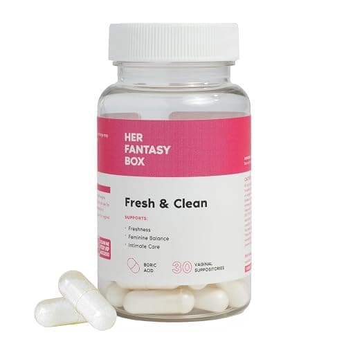 Her Fantasy Box | Fresh & Clean – Boric Acid for pH Balance, Odor Control & Comfort – 30 Count - Image 1