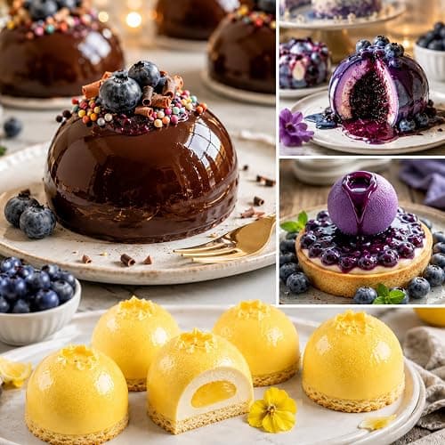 Juome 3D Blueberry Silicone Mold for Mousse Cake - 12 Cavity Fruit Pudding Blueberry Molds for Baking Pastry, Ice Cream, Cake Decoration Mould Supplies thumbnail 5
