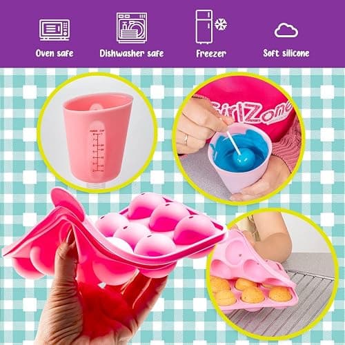 GirlZone Cake Pop Craze Kit, Baking Set for Kids Ages 10–12 with Cake Pop Mold, Stand, Gifting Bags & Decorating Pen, Fun Creative Kitchen Activity, Christmas & Holiday Gift thumbnail 6