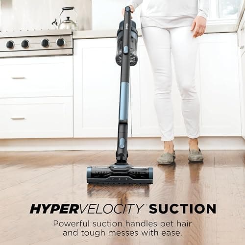 Shark Pet Cordless Stick Vacuum with XL Dust Cup, LED Headlights, Removable Handheld Vac, Crevice Tool, Portable Vacuum for Household Pet Hair, Carpet & Hard Floors, 40min Runtime, Ice Blue, IX141AMZ thumbnail 3