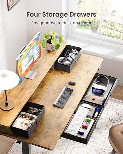 ErGear Electric Standing Desk with 4 Drawers thumbnail 4