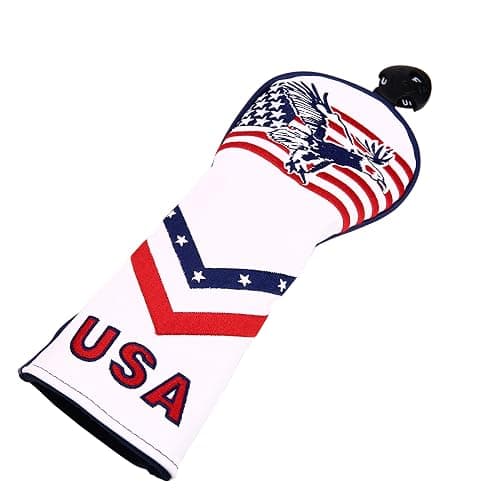 USA Flag and Eagle Golf Driver/Fairway Wood/Hybrid/Iron/Mallet Putter/Blade Putter Head Cover thumbnail 2