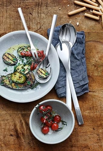 WMF Nuova Servierbesteck Set 4-teilig, Salatbesteck, Servierlöffel, Serviergabel, Cromargan Edelstahl poliert, spülmaschinengeeignet thumbnail 2