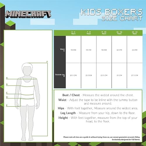 Minecraft Boxer Shorts, Boys Underwear 5-14 Years, Pack of 2 (9-10 Years, Black/Grey) thumbnail 7