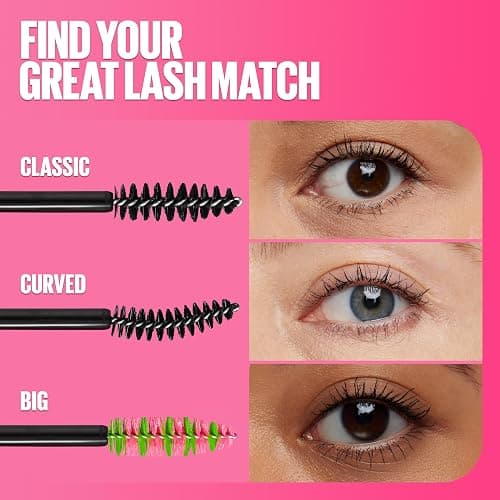 Maybelline Great Lash Washable Mascara Makeup, Volumizing Lash-Doubling Formula That Conditions As It Thickens, Very Black, 2 Count thumbnail 7