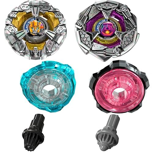 Beyblade X and Transformers Collab, Bumblebee 3-60GP vs. Shockwave 5-80O, 2 Takara Tomy Tops, 2 Launchers, Battling Top Game Toys, Ages 8+ (Amazon Exclusive) thumbnail 5