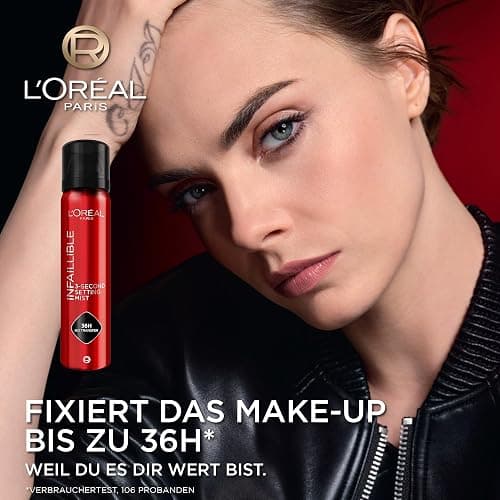 L'Oréal Paris Infaillible 3-second Setting Mist XL, Zum Fixieren von Make up, Transferfest in 3 Sekunden, Fixier-Spray für bis zu 36 Stunden Halt, 150 ml thumbnail 2