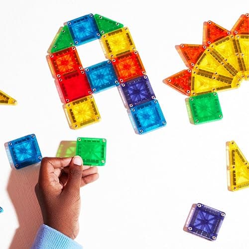MAGNA-TILES microMAGS 70-Piece Deluxe Magnetic Construction Set, The Original Magnetic Building Brand thumbnail 6