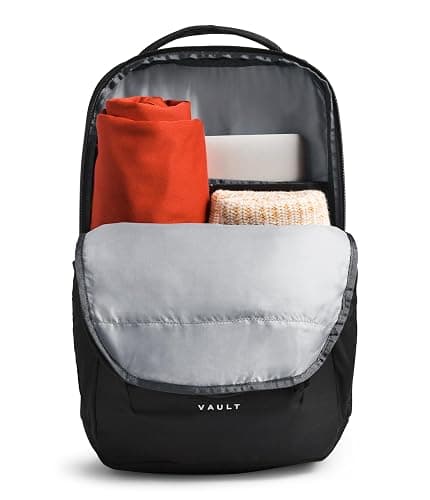 The North Face Vault Everyday Laptop Backpack | Commuter Travel Bag with Water-Repellent Finish, Spacious Main Compartment, TNF Black-NPF, One Size thumbnail 6