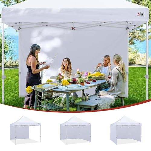 ABCCANOPY Instant Canopy SunWall 10x10 FT, 1 Pack Sidewall Only, No Frame or Top, Orange thumbnail 5