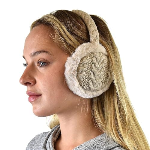 C.C Soft Winter Warm Adjustable Headband Ear Warmer Earmuffs thumbnail 2