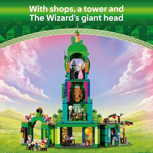 LEGO Wicked Welcome to Emerald City Building Toy - Wicked Toy for Kids, Ages 9+ - Gift for Girls and Boys with Tower Model, Glinda, & Elphaba Minidolls - 75684 thumbnail 3