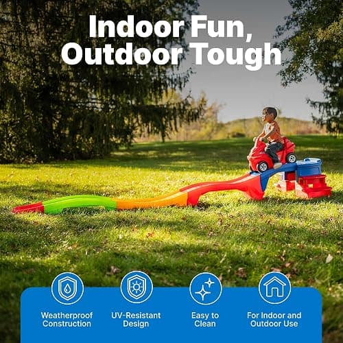 Step2 Up & Down Roller Coaster Toy for Kids, Ride On Push Car, Indoor/Outdoor Playset, Toddlers Ages 2 - 5 years old, Compact Storage, Max Weight 50 lb., Multicolor thumbnail 8