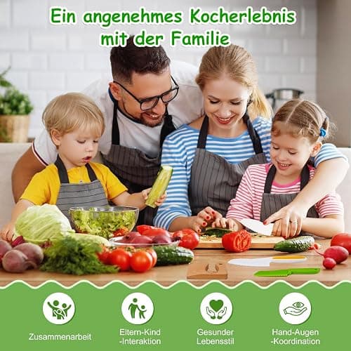 Kindermesser,8-teiliges Spielzeug Sets,Montessori Messer für Kindermesser ab 2 Jahren, Kinder sicheres Lernmesser,Lernspielzeug für die frühkindliche Förderung,Geschenk für kleine Köche(Fisch) thumbnail 5