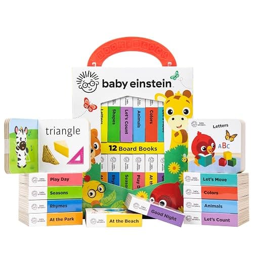 Baby Einstein - My First Library Board Book Block 12-Book Set - First Words, Alphabet, Numbers, and More! - PI Kids thumbnail 8