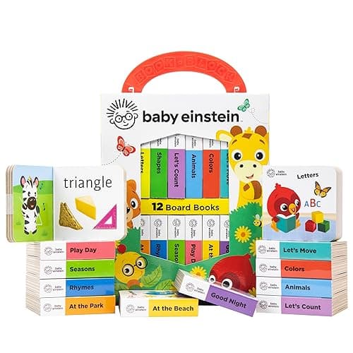Baby Einstein - My First Library Board Book Block 12-Book Set - First Words, Alphabet, Numbers, and More! - PI Kids thumbnail 8