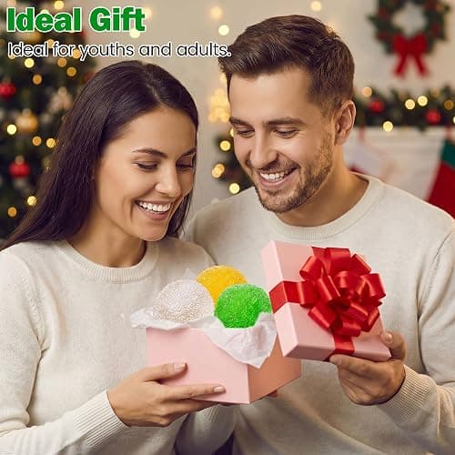 Crunchy Squishy Stress Ball, Ice Fidget Sensory Squeeze Squishies, Red | Ice Skin, Non-Sticky, Slow Rising for Stress Relief thumbnail 2