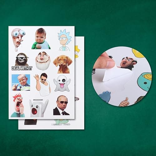Mr. Pen Fun Covers - 131 pc Water Bottle Stickers with Memes and Vinyl thumbnail 6