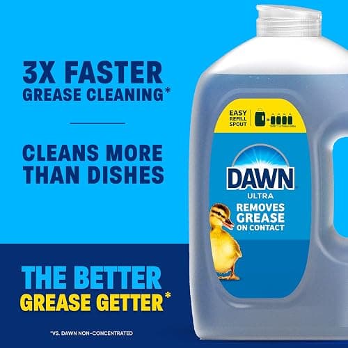 Dawn Ultra Original Dish Soap Refill Jug, Large Size Original Blue Liquid Dishwashing Detergent, Powerful Dawn Dish Soap for Grease, 51.5 oz thumbnail 4