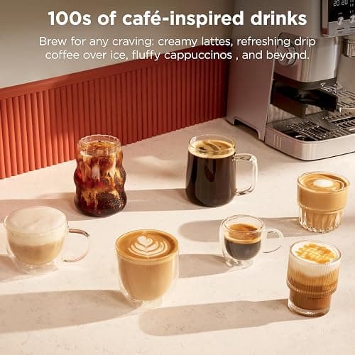 Ninja Luxe Café Mini Plus with AutoFroth, Espresso & Drip, Stainless, ES351 | Built-in Burr Grinder, Precision Scale & Hands-Free Auto Frothing, Lattes, Cappuccinos & More thumbnail 8