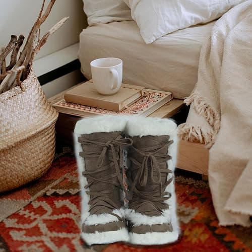 Forfoot Slipper Boots, Cozy Indoor Booties for Women Fluffy Comfortable House Shoes Fuzzy Anti-Slip Boots Winter thumbnail 3