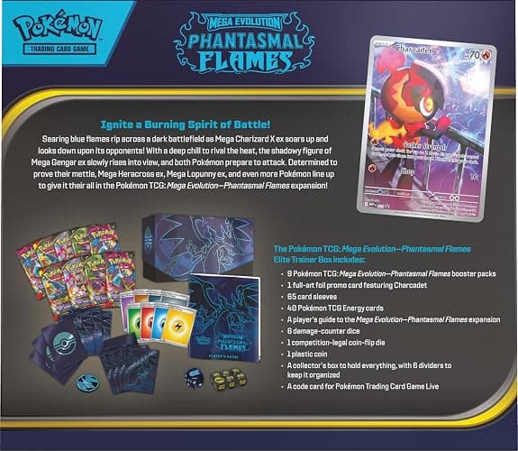 Pokémon TCG: Mega Evolution—Phantasmal Flames Elite Trainer Box thumbnail 3