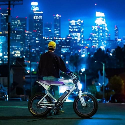 MACFOX Electric Bike for Adults Wheelies with 750W Motor and 48V 10.4Ah Ebike Battery, 25MPH Max 38 Miles Electric Motorcycle 20" Fat Tire Dirt Bike with Dual Disc Brakes and Shock Absorbers thumbnail 9
