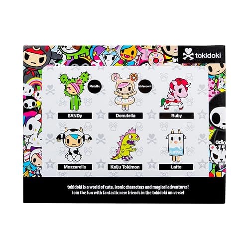 Jazwares Tokidoki 2” 6 Figure Pack - Donutella, Sandy, Kaiju Tokimon, Latte, Mozzarella, & Ruby - Ages 5+ - Officially Licensed Tokidoki Product from thumbnail 3